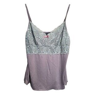 Apostrophe Intimates Lace/Knit Babydoll Camisole Size Large NWT Y2K